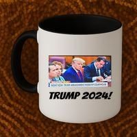 Trump 2024 Arraignment Inside Courthouse Coffee Mug thumb 2