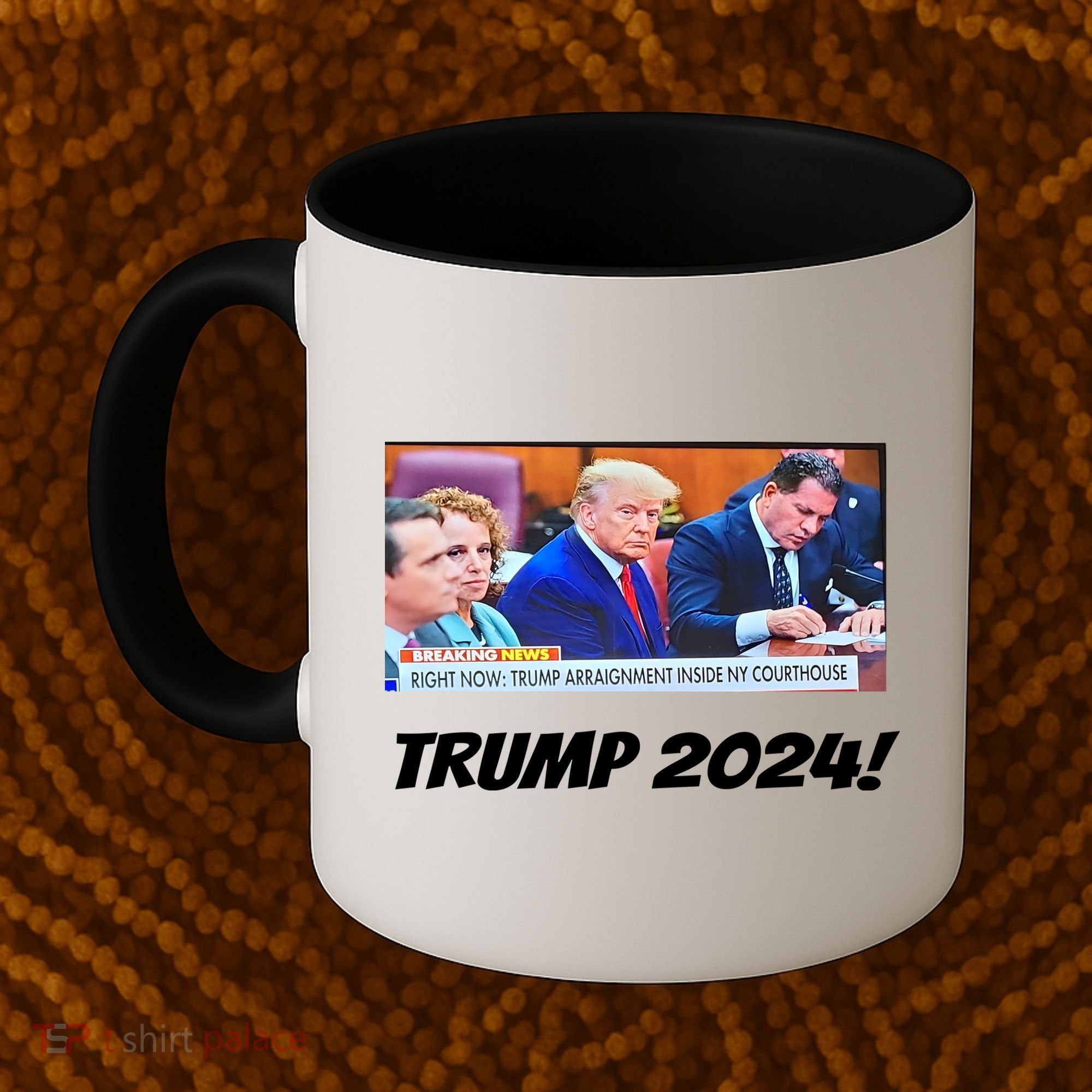 Trump 2024 Arraignment Inside Courthouse Coffee Mug