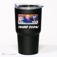 Trump 2024 Arraignment Inside Courthouse Tumbler thumb 0