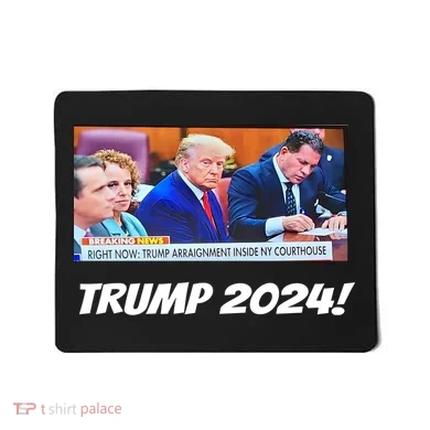 Trump 2024 Arraignment Inside Courthouse Mousepad