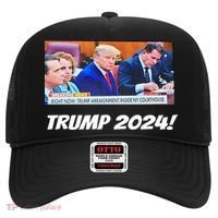 Trump 2024 Arraignment Inside Courthouse Hat thumb 0