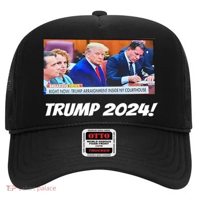 Trump 2024 Arraignment Inside Courthouse Hat