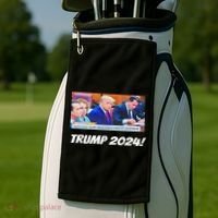 Trump 2024 Arraignment Inside Courthouse Golf Towel thumb 2