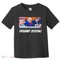Trump 2024 Arraignment Inside Courthouse Toddler T-Shirt thumb 0