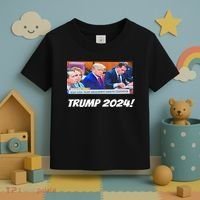Trump 2024 Arraignment Inside Courthouse Toddler T-Shirt thumb 3