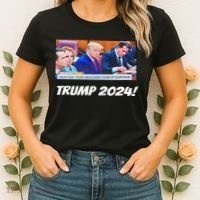 Trump 2024 Arraignment Inside Courthouse Women's T-Shirt thumb 2