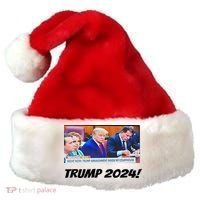 Trump 2024 Arraignment Inside Courthouse Santa Hat thumb 0