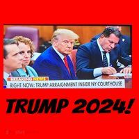 Trump 2024 Arraignment Inside Courthouse Santa Hat thumb 1