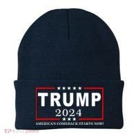 Trump 2024 America's Comeback Starts Right Now! Beanie thumb 0