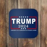 Trump 2024 America's Comeback Starts Right Now! Coaster thumb 0