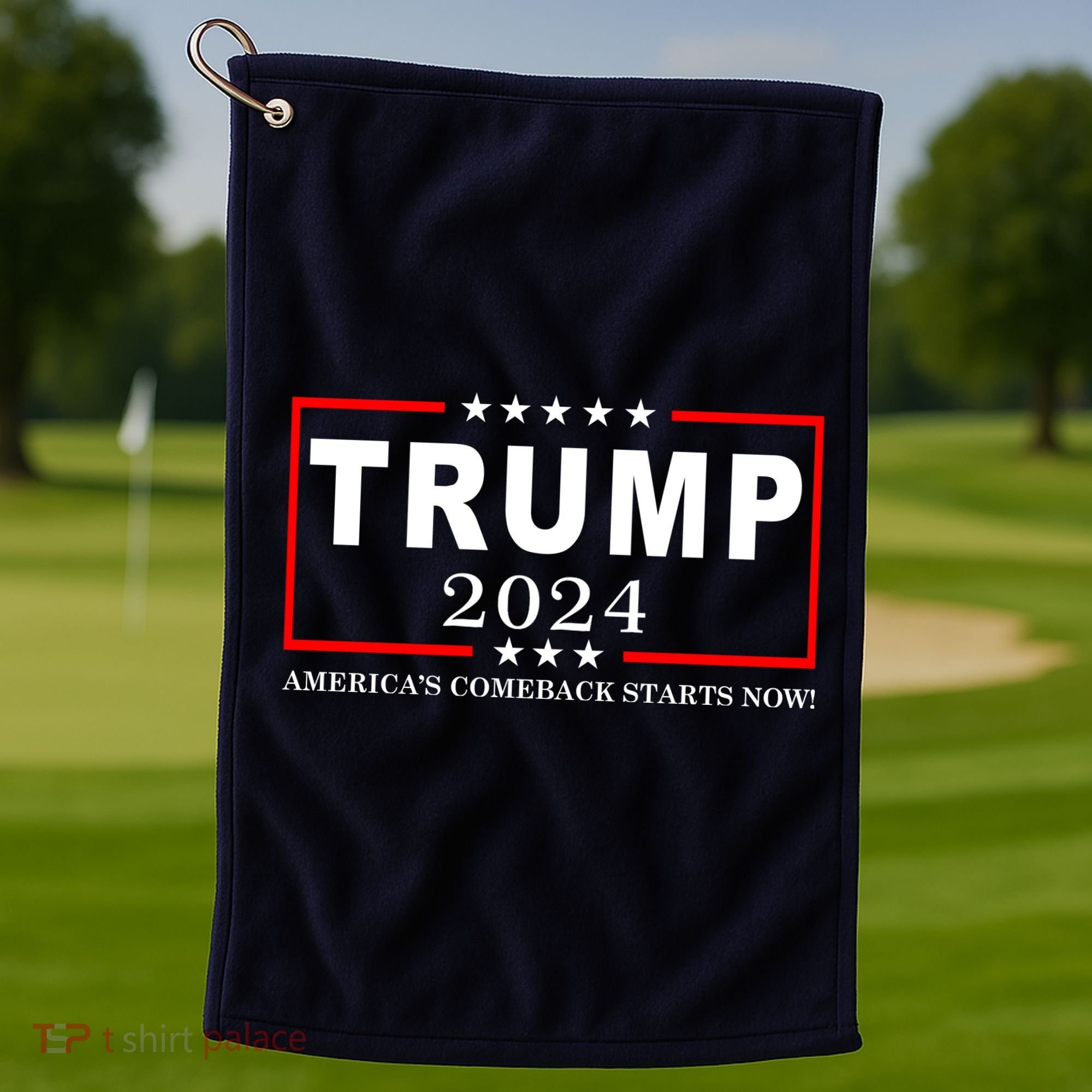 Trump 2024 America's Comeback Starts Right Now! Golf Towel