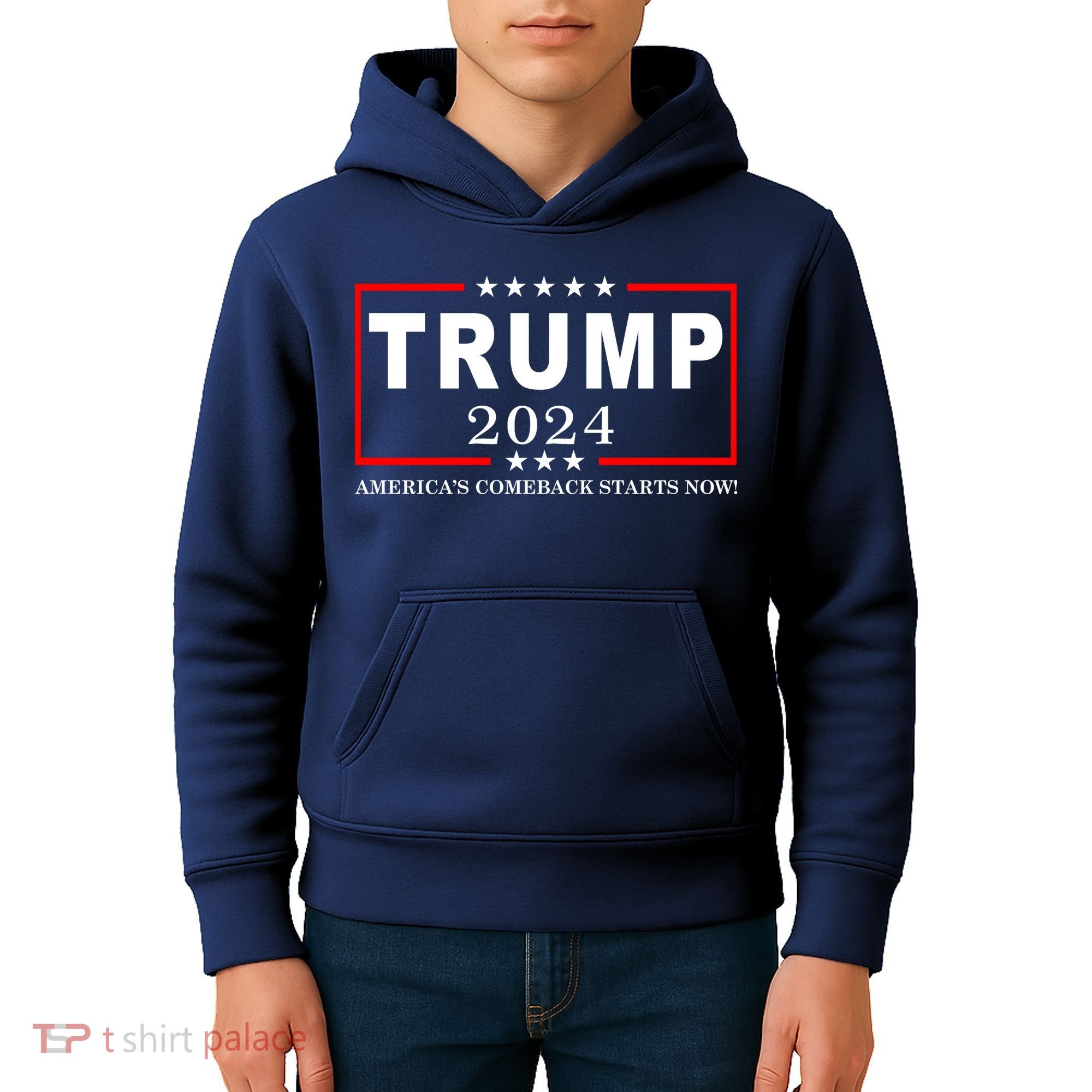 Trump 2024 America's Comeback Starts Right Now! Kids Hoodie