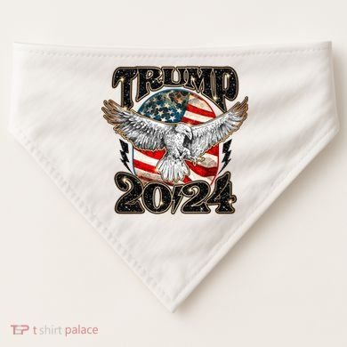 Donald Trump 2024 American Eagle USA-Made Doggie Bandana