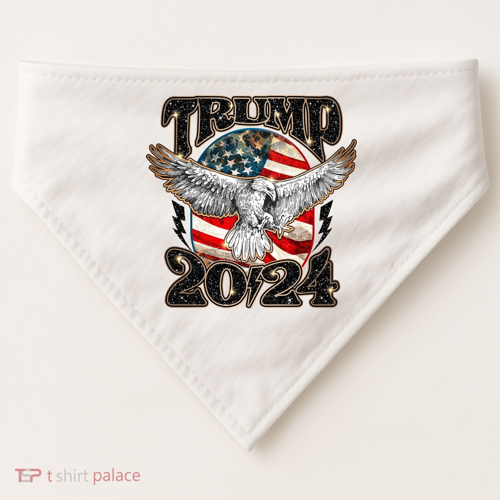 Donald Trump 2024 American Eagle USA-Made Doggie Bandana