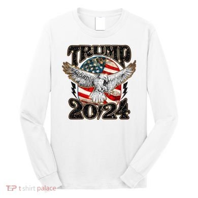 Donald Trump 2024 American Eagle Long Sleeve Shirt