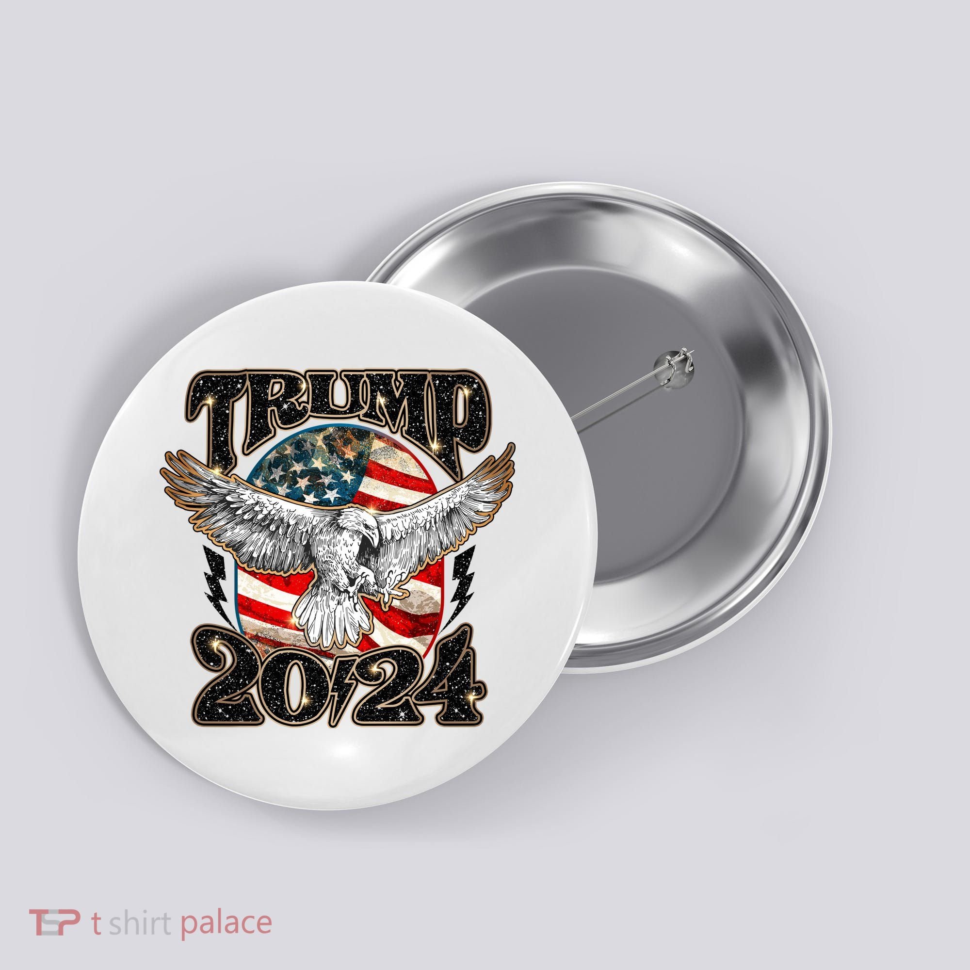 Donald Trump 2024 American Eagle Button
