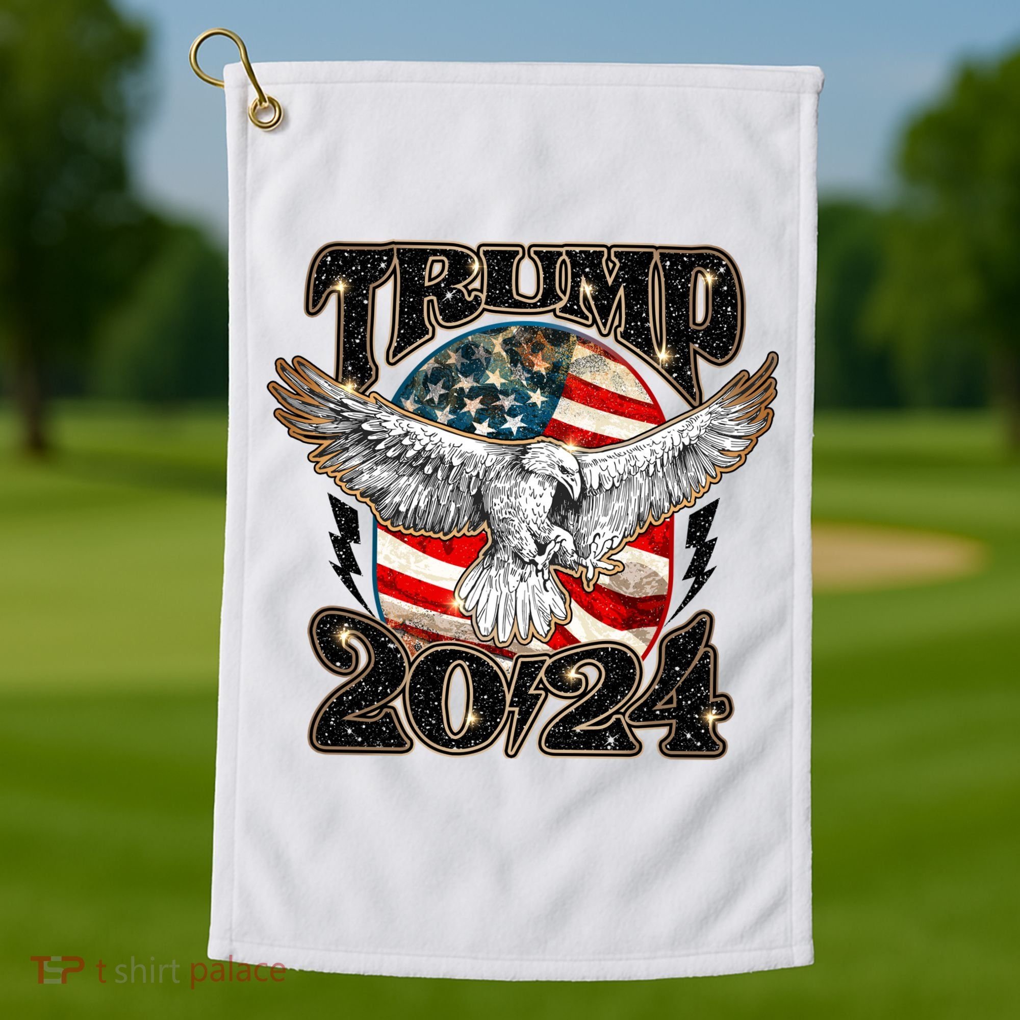 Donald Trump 2024 American Eagle Golf Towel