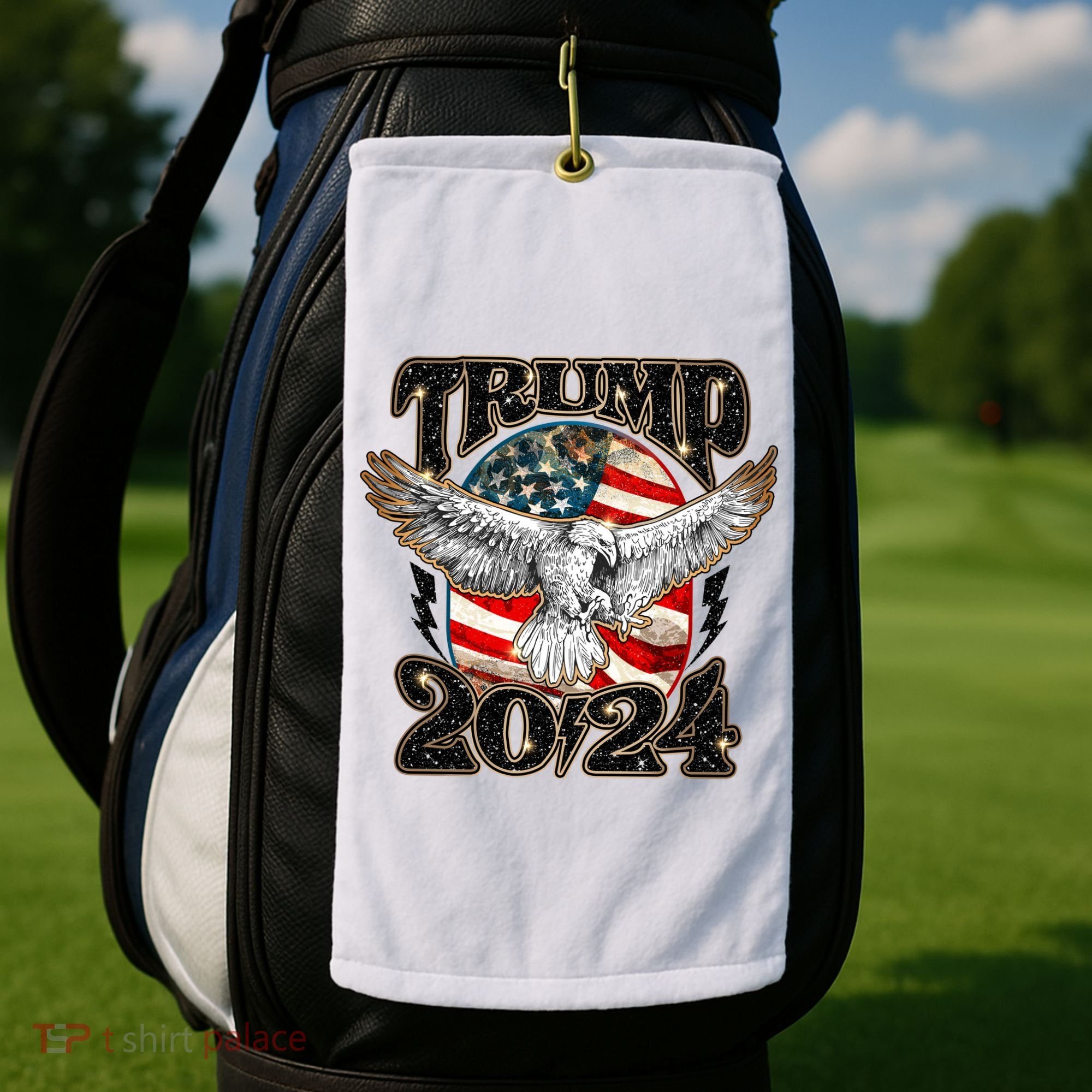 Donald Trump 2024 American Eagle Golf Towel