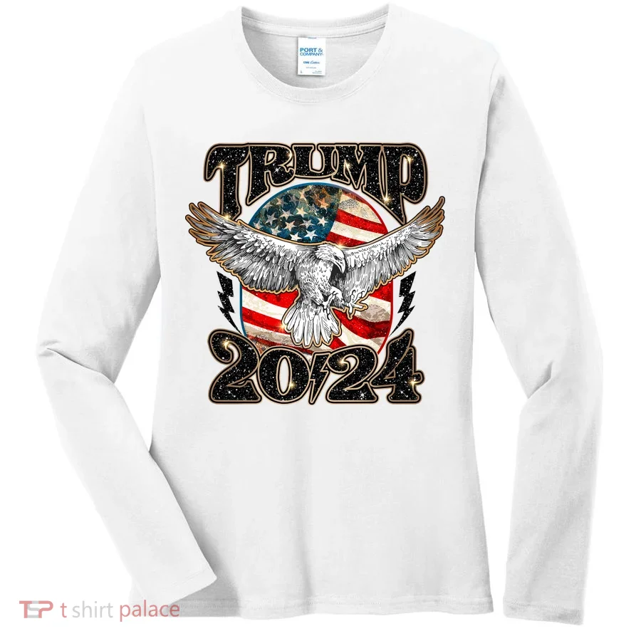 Donald Trump 2024 American Eagle Women's Long Sleeve Shirt