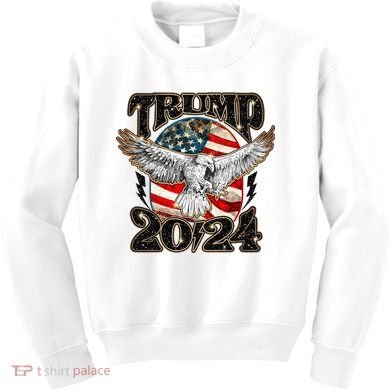 Donald Trump 2024 American Eagle Kids Sweatshirt