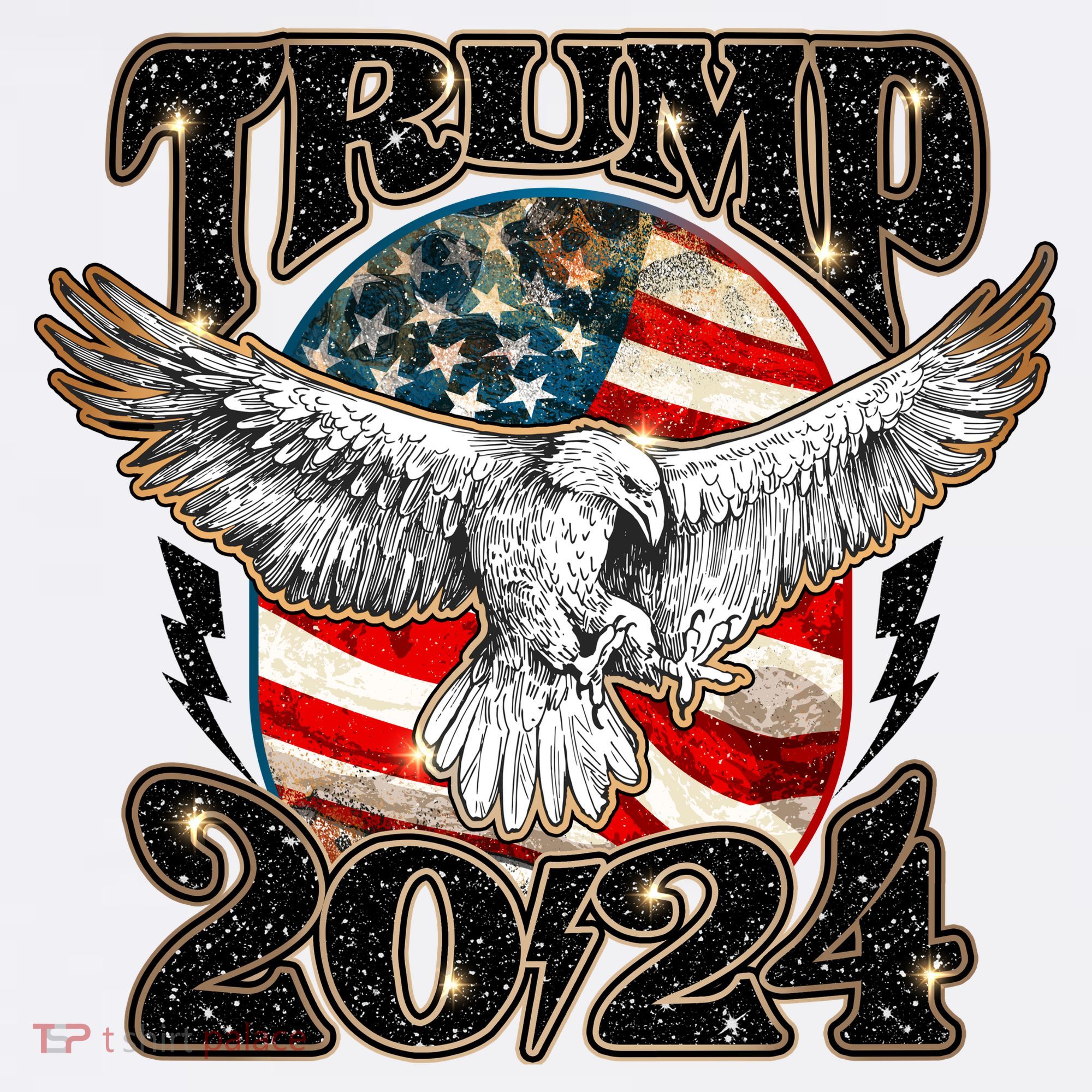 Donald Trump 2024 American Eagle Kids Hoodie