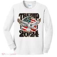 Donald Trump 2024 American Eagle Kids Long Sleeve Shirt thumb 0