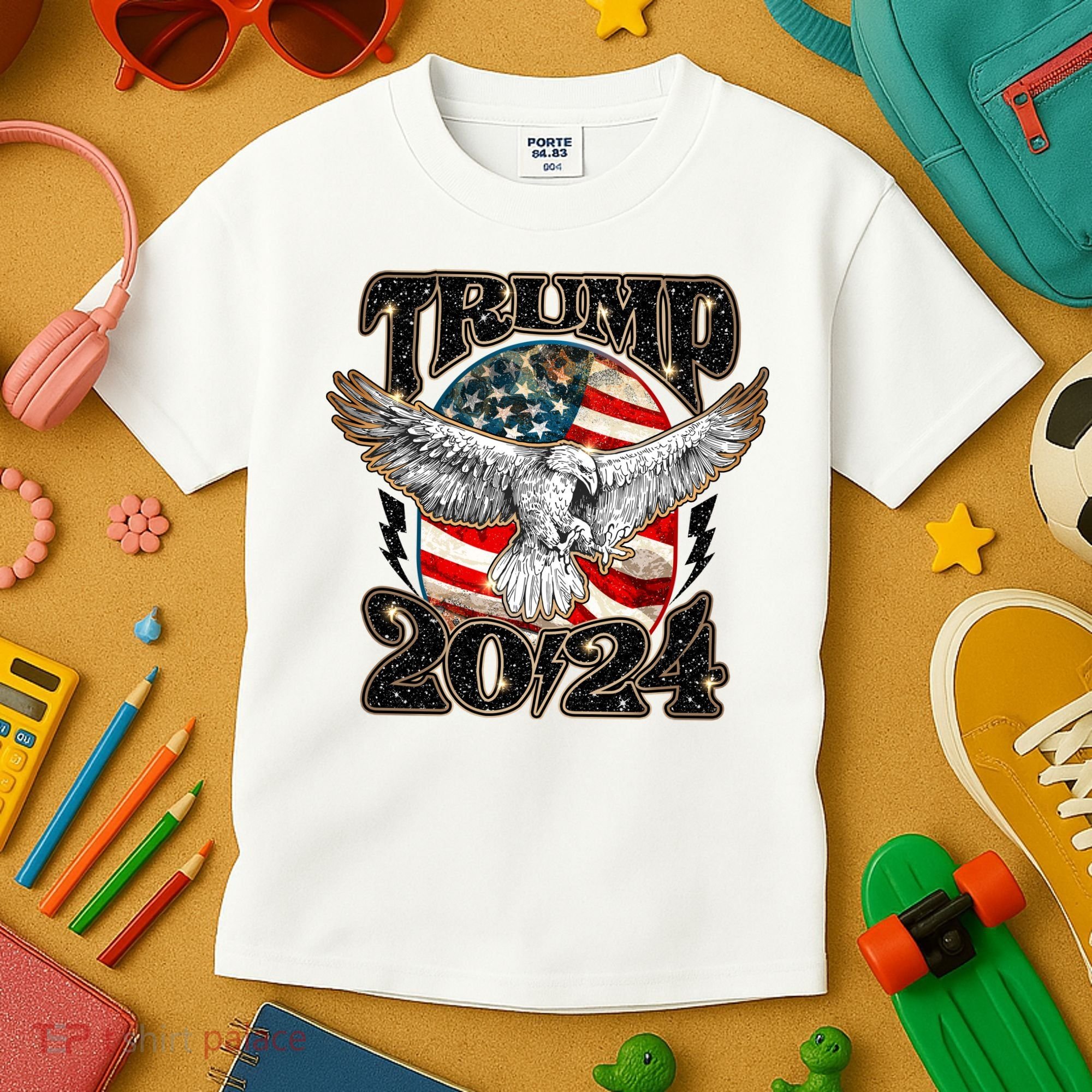 Donald Trump 2024 American Eagle Kids T-Shirt