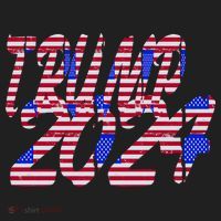 Trump 2024 American Grunge Style Women's Sweatshirt thumb 2