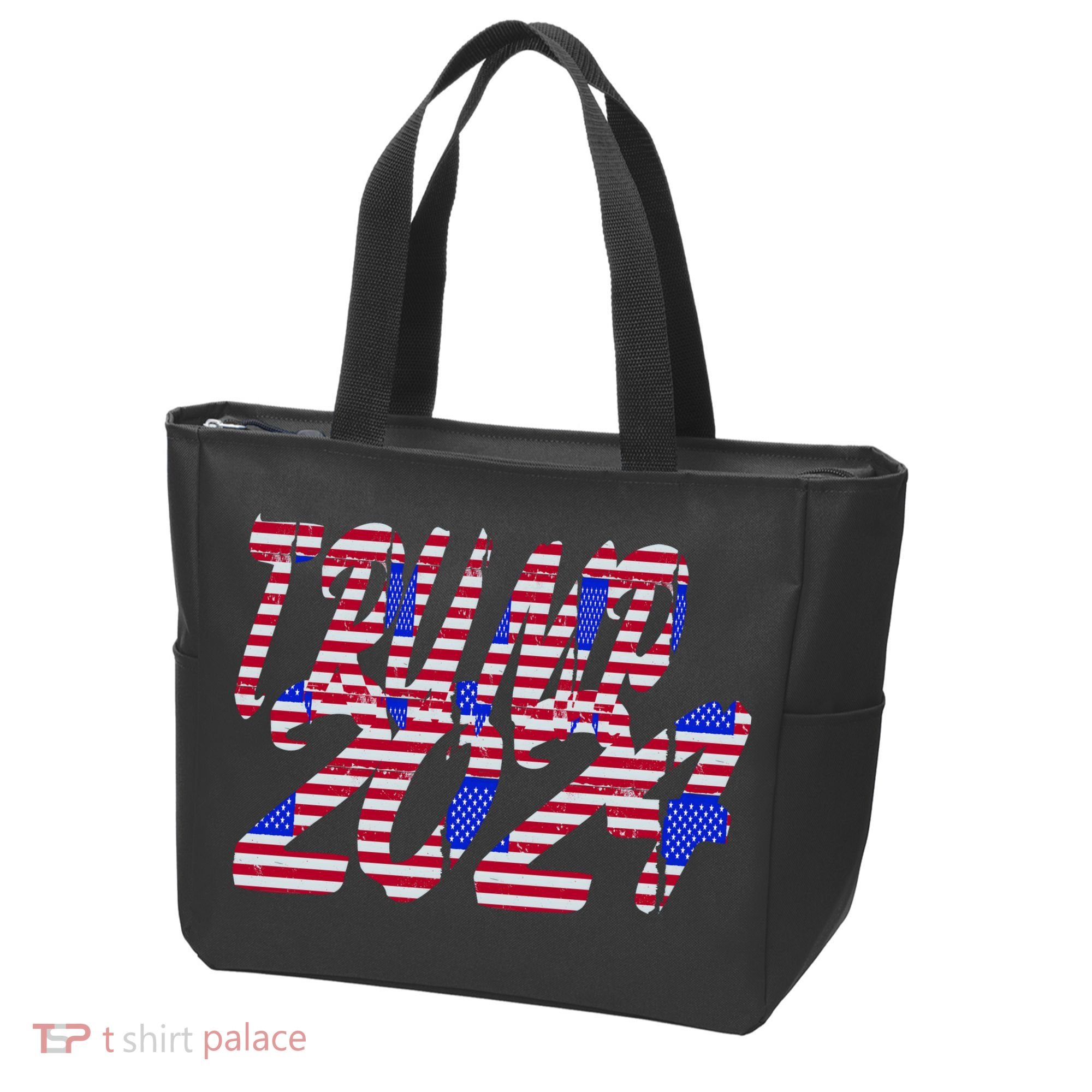 Trump 2024 American Grunge Style Tote Bag