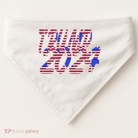 Trump 2024 American Grunge Style USA-Made Doggie Bandana thumb 0