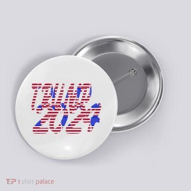 Trump 2024 American Grunge Style Button