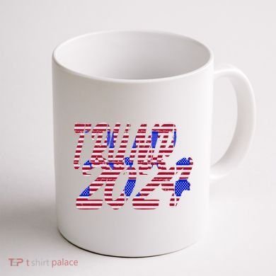 Trump 2024 American Grunge Style Coffee Mug back