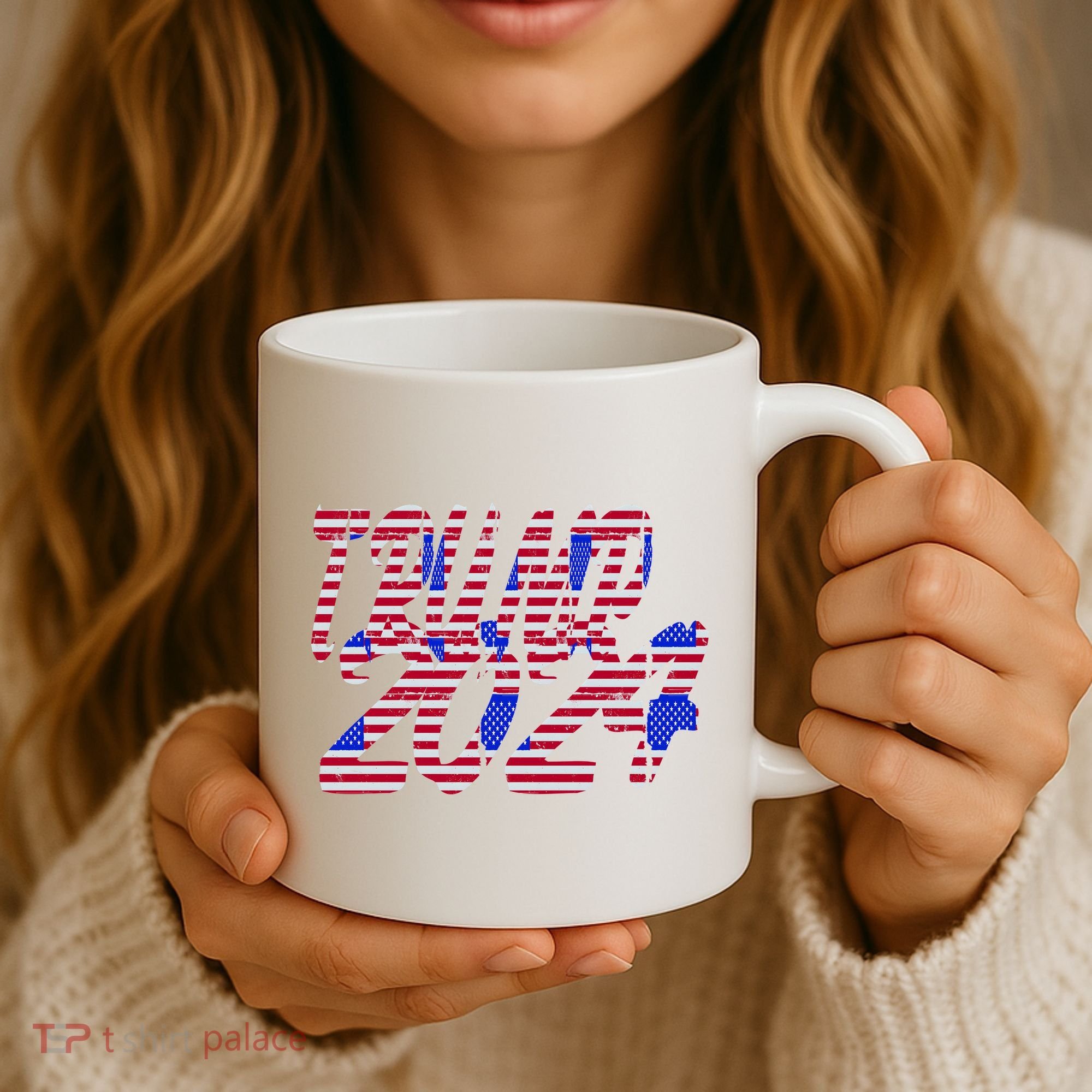 Trump 2024 American Grunge Style Coffee Mug