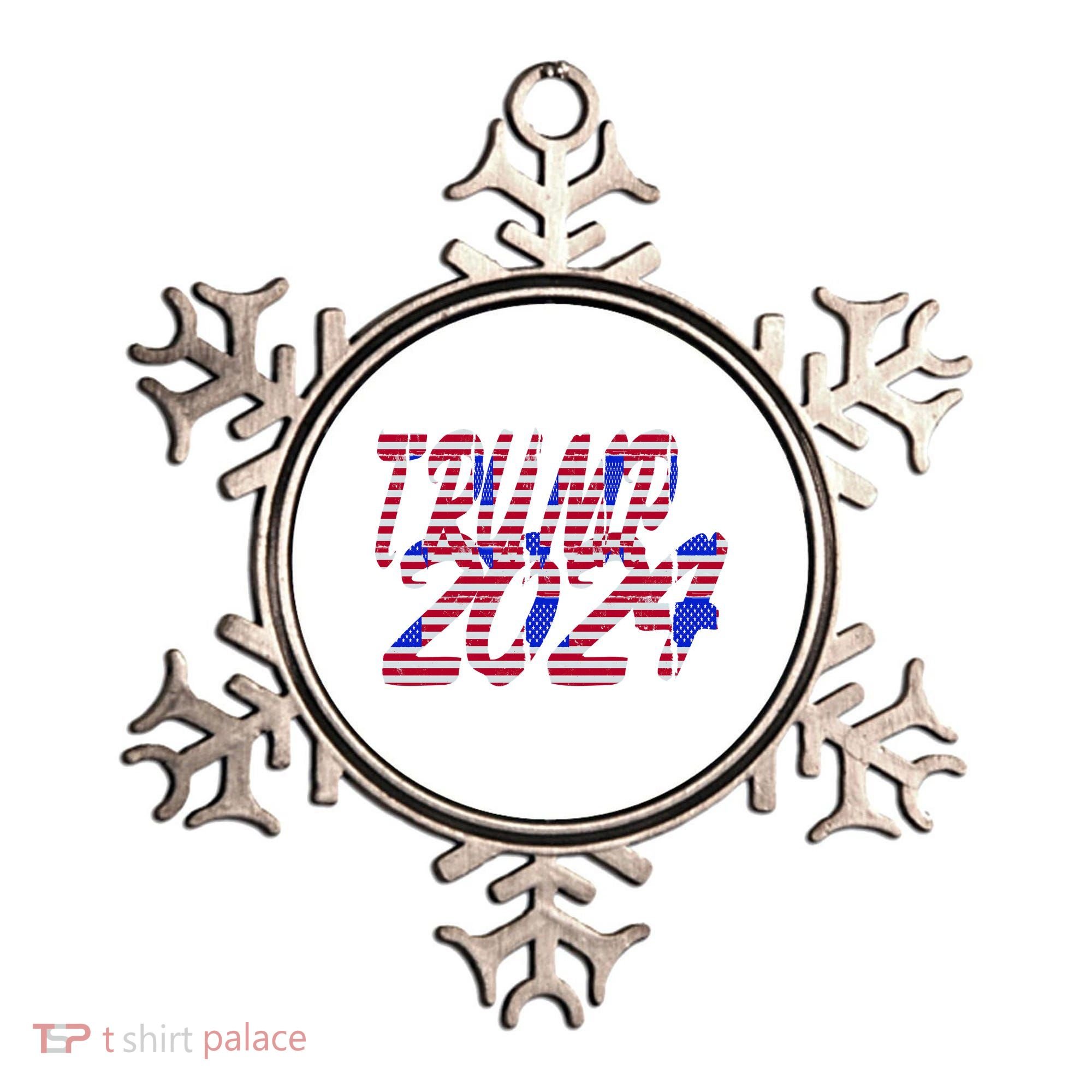 Trump 2024 American Grunge Style Ornament