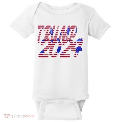 Trump 2024 American Grunge Style Baby Bodysuit