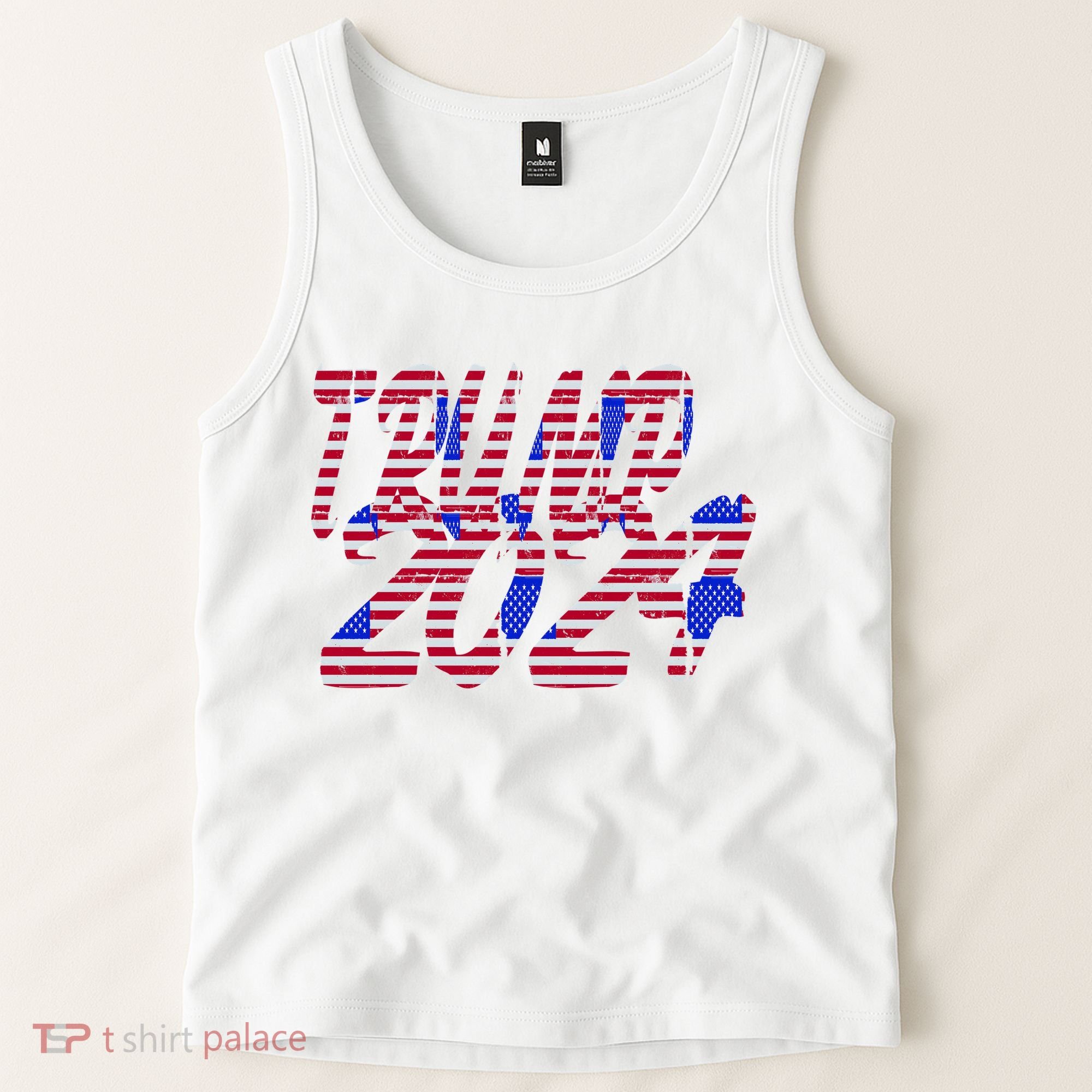 Trump 2024 American Grunge Style Tank Top