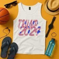 Trump 2024 American Grunge Style Tank Top thumb 4