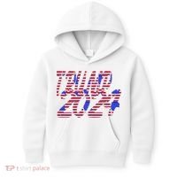 Trump 2024 American Grunge Style Kids Hoodie thumb 0