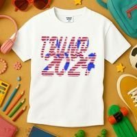 Trump 2024 American Grunge Style Kids T-Shirt thumb 3