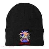 The 2nd Amendment Guarantees Your Ability To Fight Back Beanie thumb 0