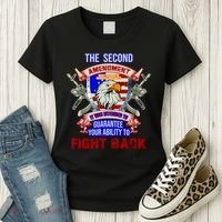 The 2nd Amendment Guarantees Your Ability To Fight Back Women's T-Shirt thumb 3