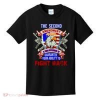 The 2nd Amendment Guarantees Your Ability To Fight Back Kids T-Shirt thumb 0