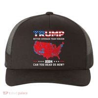 Trump 2024 Better Coverage Than Verizon Can You Hear Us Now Yupoong Adult 5-Panel Trucker Hat thumb 0