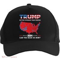 Trump 2024 Better Coverage Than Verizon Can You Hear Us Now Five-Panel Snapback Cap thumb 0