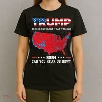 Trump 2024 Better Coverage Than Verizon Can You Hear Us Now T-Shirt thumb 4
