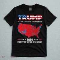 Trump 2024 Better Coverage Than Verizon Can You Hear Us Now T-Shirt thumb 5