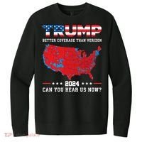 Trump 2024 Better Coverage Than Verizon Can You Hear Us Now V.I.T. Fleece Crew Sweatshirt thumb 0