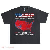 Trump 2024 Better Coverage Than Verizon Can You Hear Us Now Urban Oversized Heavyweight T-Shirt thumb 0