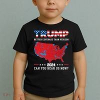 Trump 2024 Better Coverage Than Verizon Can You Hear Us Now Toddler T-Shirt thumb 2