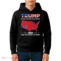 Trump 2024 Better Coverage Than Verizon Can You Hear Us Now Kids Hoodie thumb 4